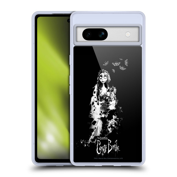 Corpse Bride Key Art Emily Splatters Soft Gel Case for Google Pixel 7a