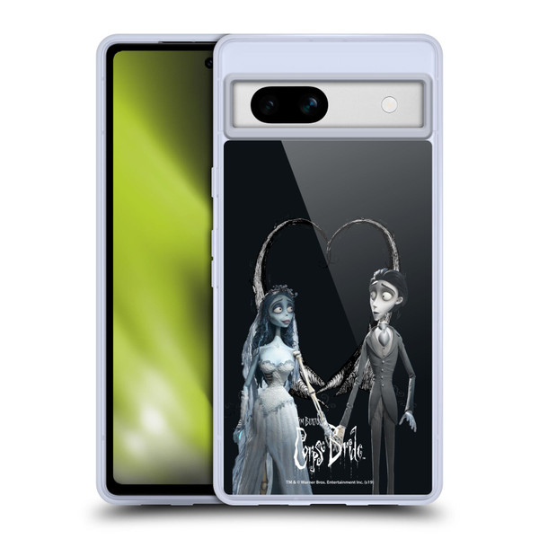 Corpse Bride Key Art Holding Hands Soft Gel Case for Google Pixel 7a