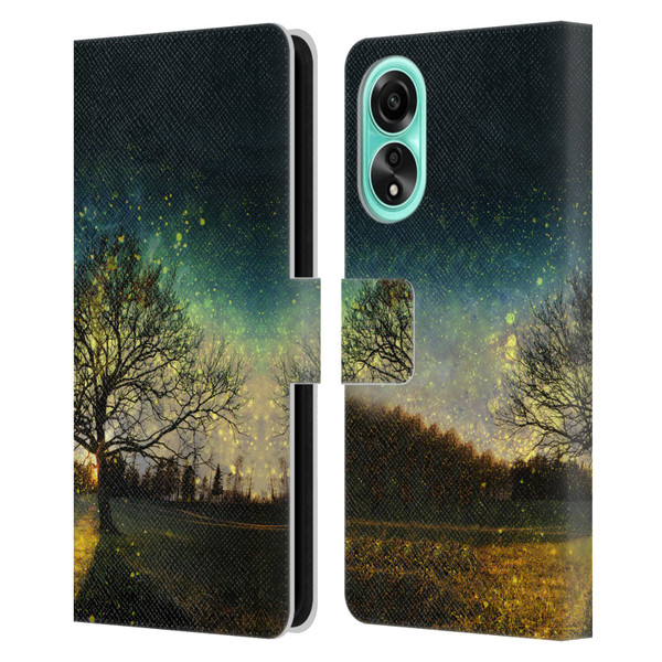 Patrik Lovrin Dreams Vs Reality Magical Fireflies Dreamy Leather Book Wallet Case Cover For OPPO A78 4G