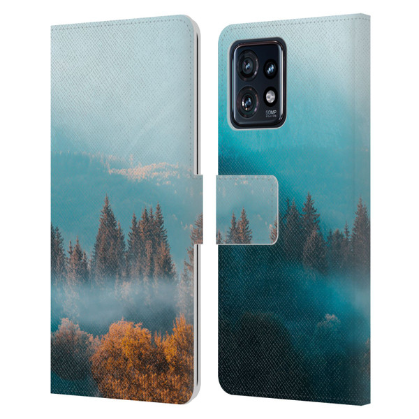 Patrik Lovrin Magical Foggy Landscape Autumn Forest Leather Book Wallet Case Cover For Motorola Moto Edge 40 Pro