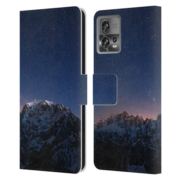 Patrik Lovrin Night Sky Stars Above Mountains Leather Book Wallet Case Cover For Motorola Moto Edge 30 Fusion