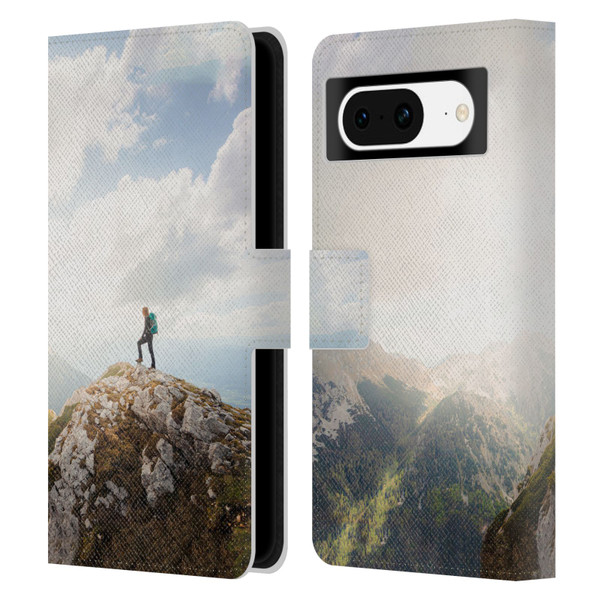 Patrik Lovrin Wanderlust Mountain Wanderer Leather Book Wallet Case Cover For Google Pixel 8