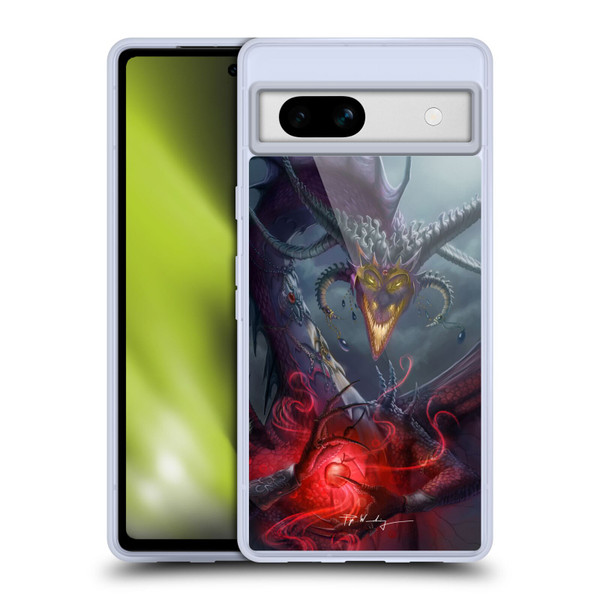 Piya Wannachaiwong Black Dragons Enchanted Soft Gel Case for Google Pixel 7a