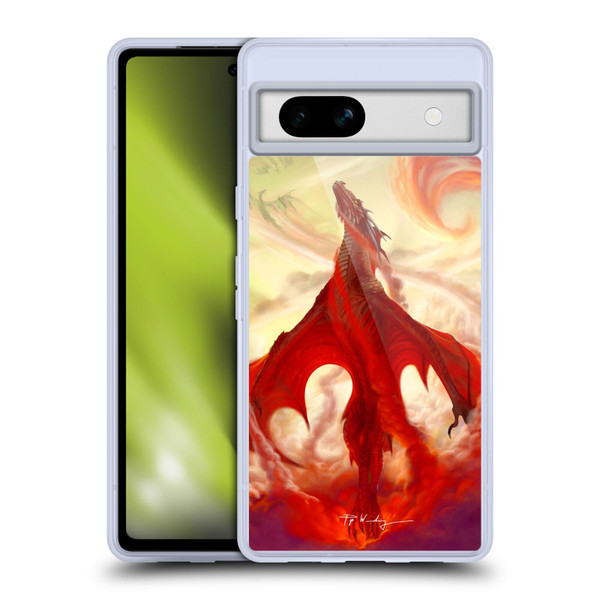 Piya Wannachaiwong Dragons Of Fire Mighty Soft Gel Case for Google Pixel 7a