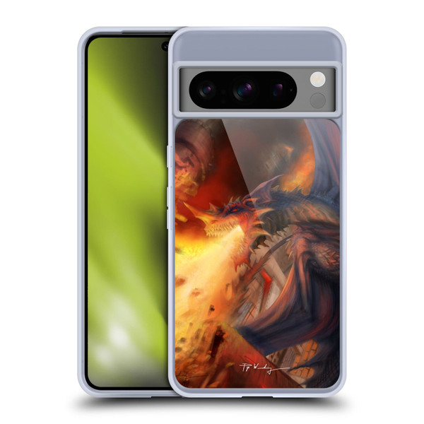 Piya Wannachaiwong Dragons Of Fire Blast Soft Gel Case for Google Pixel 8 Pro