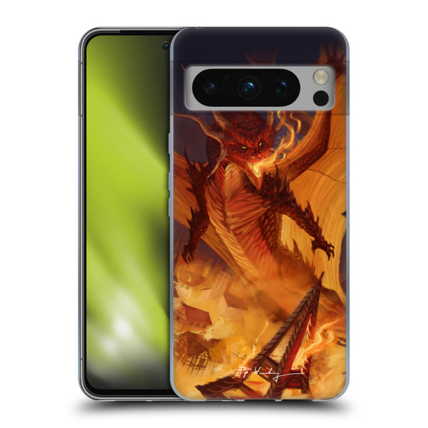 Piya Wannachaiwong Dragons Of Fire Dragonfire Soft Gel Case for Google Pixel 8 Pro