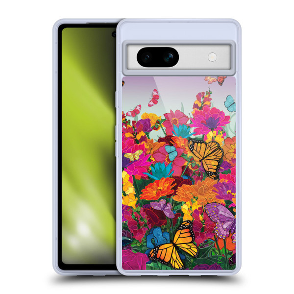 Suzan Lind Butterflies Garden Soft Gel Case for Google Pixel 7a