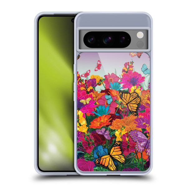 Suzan Lind Butterflies Garden Soft Gel Case for Google Pixel 8 Pro