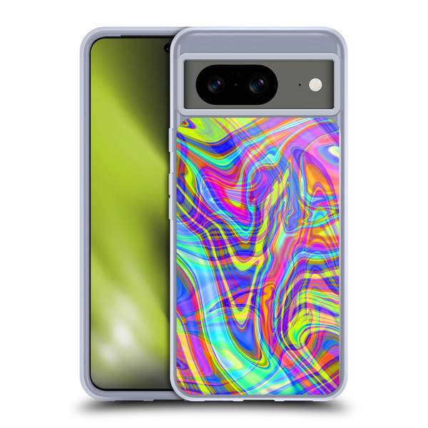 Suzan Lind Marble Illusion Rainbow Soft Gel Case for Google Pixel 8