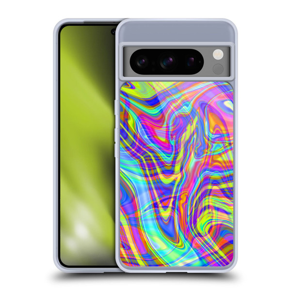 Suzan Lind Marble Illusion Rainbow Soft Gel Case for Google Pixel 8 Pro