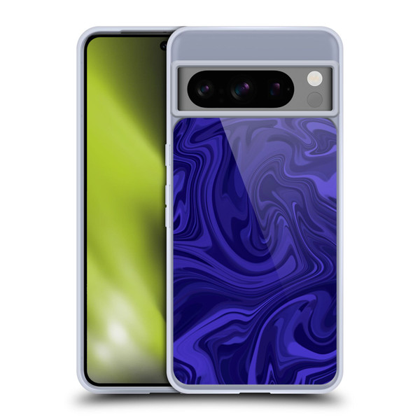 Suzan Lind Marble Indigo Soft Gel Case for Google Pixel 8 Pro
