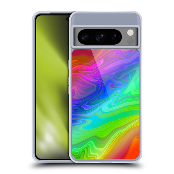 Suzan Lind Marble Rainbow Soft Gel Case for Google Pixel 8 Pro
