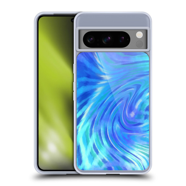 Suzan Lind Tie Dye 2 Deep Blue Soft Gel Case for Google Pixel 8 Pro