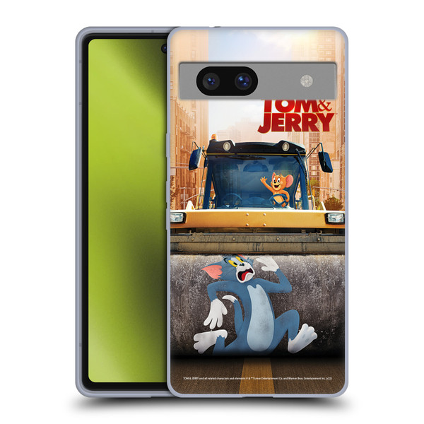 Tom And Jerry Movie (2021) Graphics Rolling Soft Gel Case for Google Pixel 7a