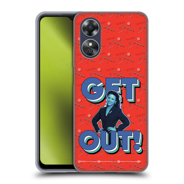 Seinfeld Graphics Get Out! Soft Gel Case for OPPO A17