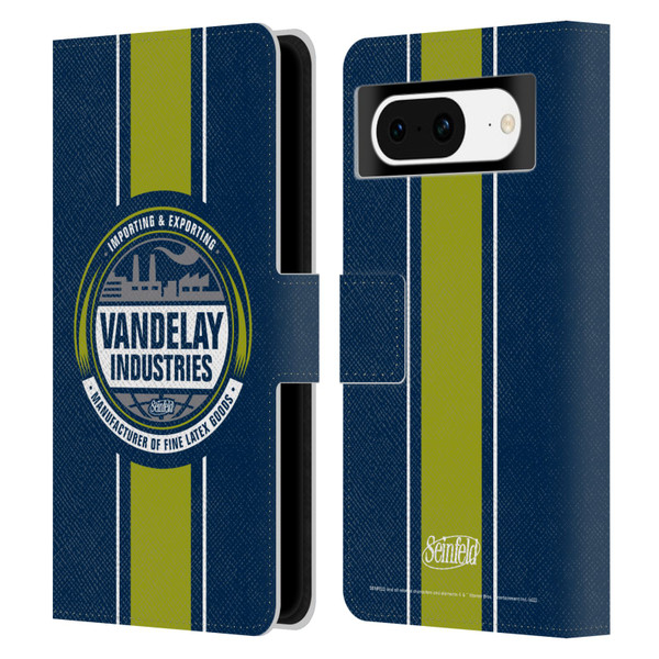 Seinfeld Graphics Vandelay Industries Leather Book Wallet Case Cover For Google Pixel 8