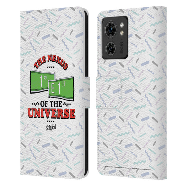 Seinfeld Graphics Nexus Of The Universe Leather Book Wallet Case Cover For Motorola Moto Edge 40