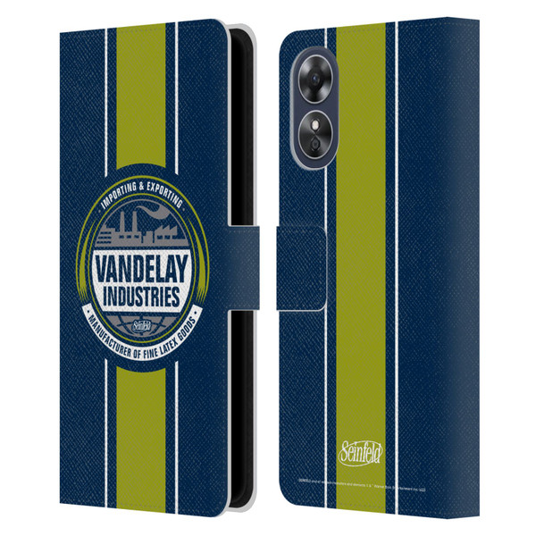Seinfeld Graphics Vandelay Industries Leather Book Wallet Case Cover For OPPO A17