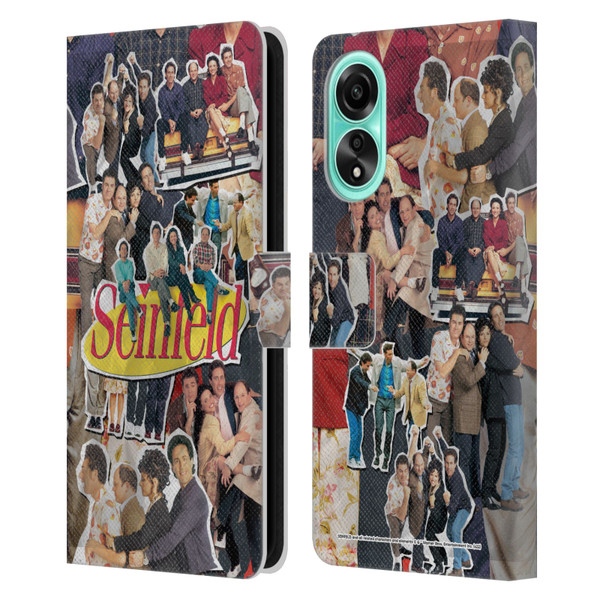 Seinfeld Graphics Collage Leather Book Wallet Case Cover For OPPO A78 4G