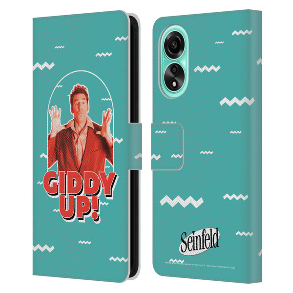 Seinfeld Graphics Giddy Up! Leather Book Wallet Case Cover For OPPO A78 4G