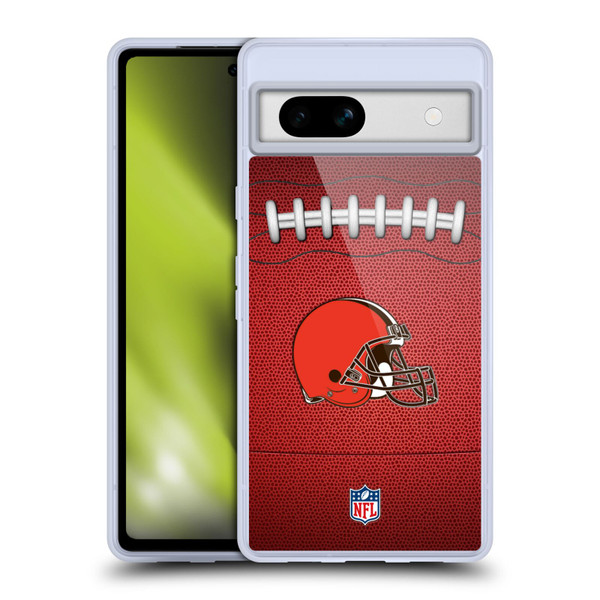 NFL Cleveland Browns Graphics Football Soft Gel Case for Google Pixel 7a