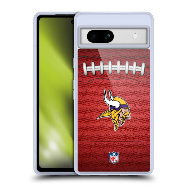 NFL Minnesota Vikings Graphics Football Soft Gel Case for Google Pixel 7a