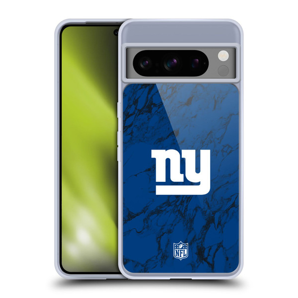 NFL New York Giants Graphics Coloured Marble Soft Gel Case for Google Pixel 8 Pro