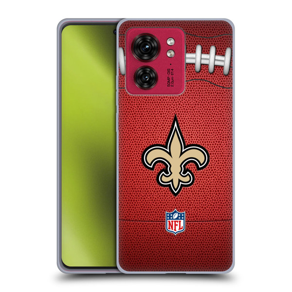 NFL New Orleans Saints Graphics Football Soft Gel Case for Motorola Moto Edge 40
