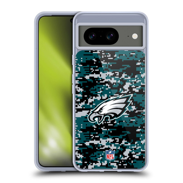 NFL Philadelphia Eagles Graphics Digital Camouflage Soft Gel Case for Google Pixel 8