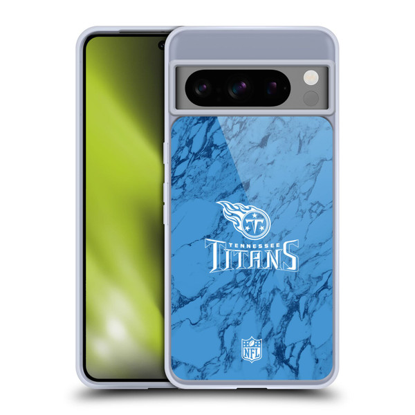 NFL Tennessee Titans Graphics Coloured Marble Soft Gel Case for Google Pixel 8 Pro
