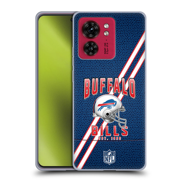NFL Buffalo Bills Logo Art Football Stripes Soft Gel Case for Motorola Moto Edge 40