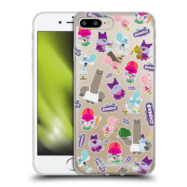 Chowder: Animated Series Graphics Pattern Soft Gel Case for Apple iPhone 7 Plus / iPhone 8 Plus