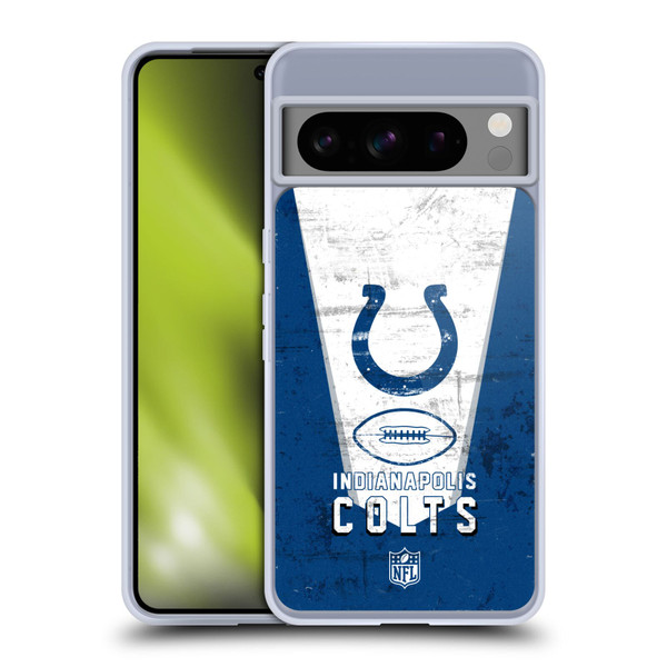 NFL Indianapolis Colts Logo Art Banner Soft Gel Case for Google Pixel 8 Pro
