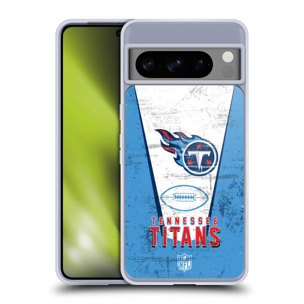NFL Tennessee Titans Logo Art Banner Soft Gel Case for Google Pixel 8 Pro