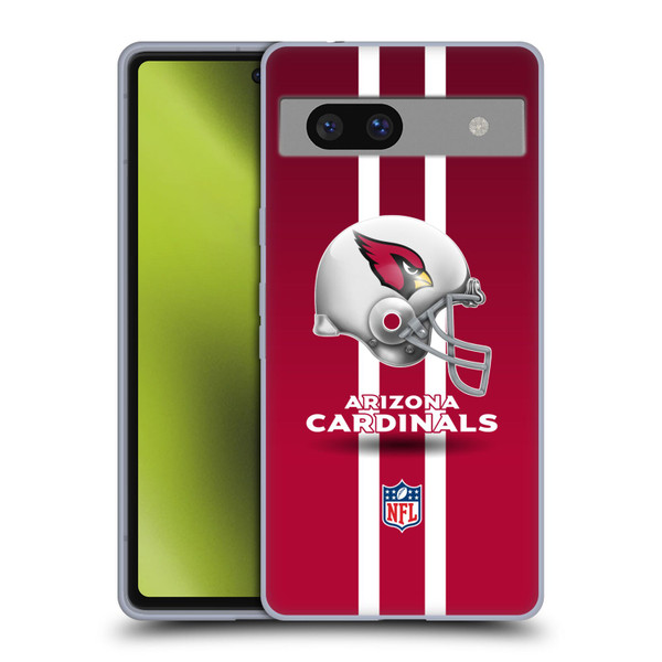 NFL Arizona Cardinals Logo Helmet Soft Gel Case for Google Pixel 7a