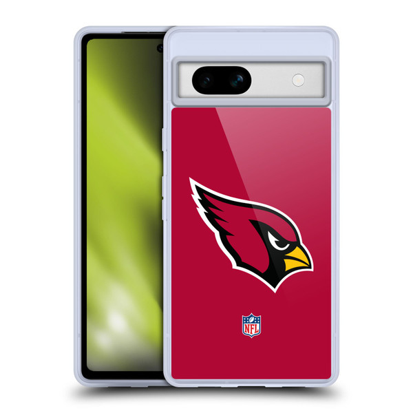 NFL Arizona Cardinals Logo Plain Soft Gel Case for Google Pixel 7a