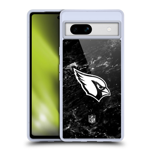 NFL Arizona Cardinals Artwork Marble Soft Gel Case for Google Pixel 7a