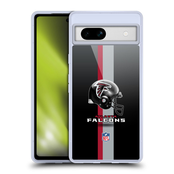 NFL Atlanta Falcons Logo Helmet Soft Gel Case for Google Pixel 7a