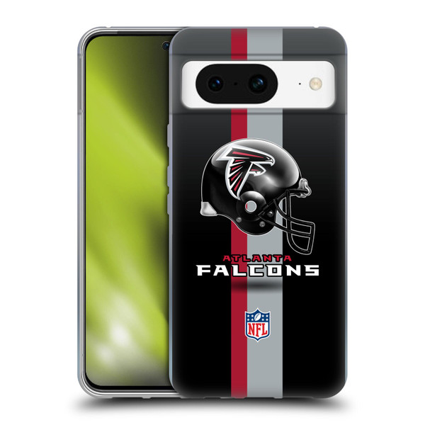 NFL Atlanta Falcons Logo Helmet Soft Gel Case for Google Pixel 8