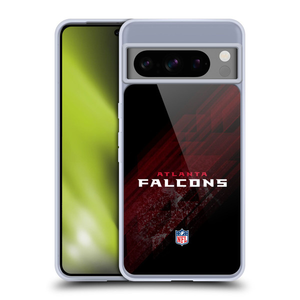 NFL Atlanta Falcons Logo Blur Soft Gel Case for Google Pixel 8 Pro