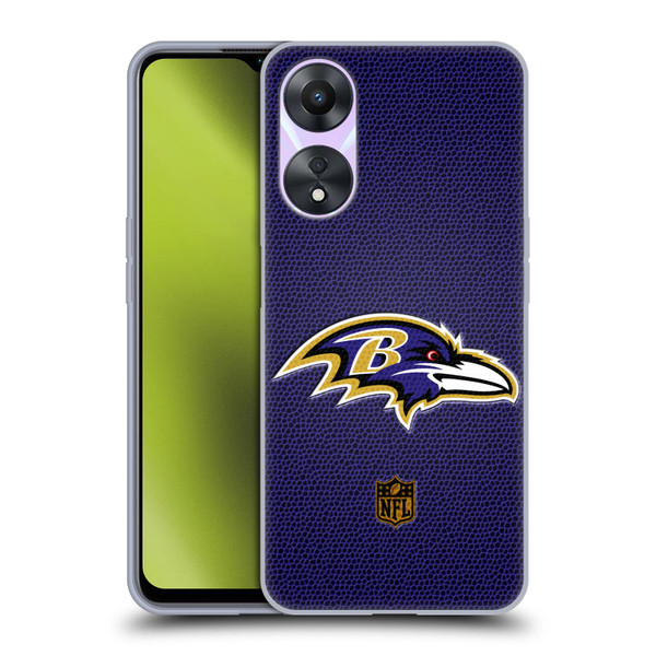 NFL Baltimore Ravens Logo Football Soft Gel Case for OPPO A78 5G