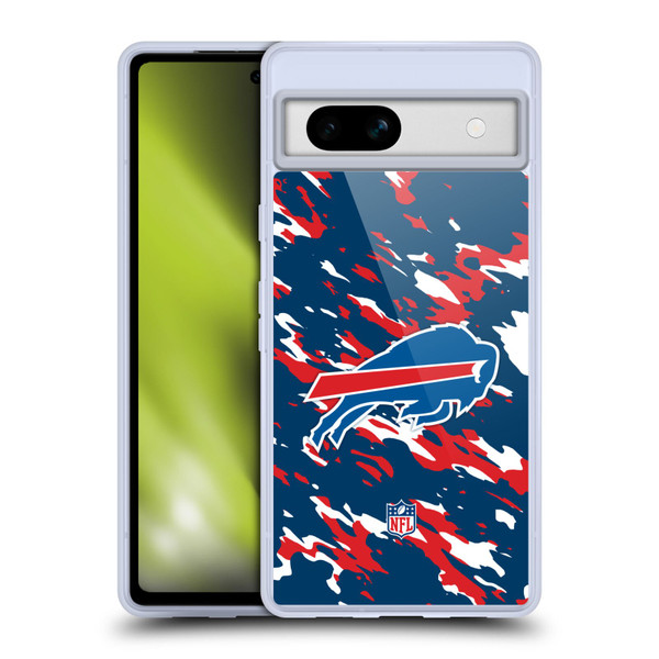 NFL Buffalo Bills Logo Camou Soft Gel Case for Google Pixel 7a