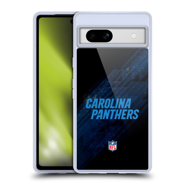 NFL Carolina Panthers Logo Blur Soft Gel Case for Google Pixel 7a