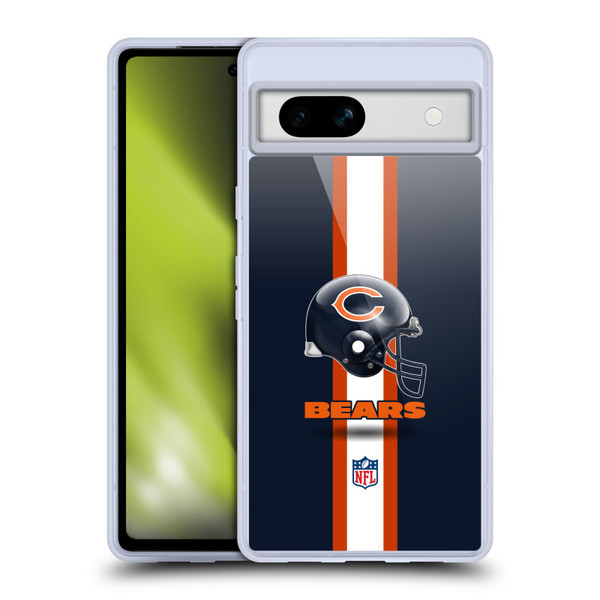 NFL Chicago Bears Logo Helmet Soft Gel Case for Google Pixel 7a