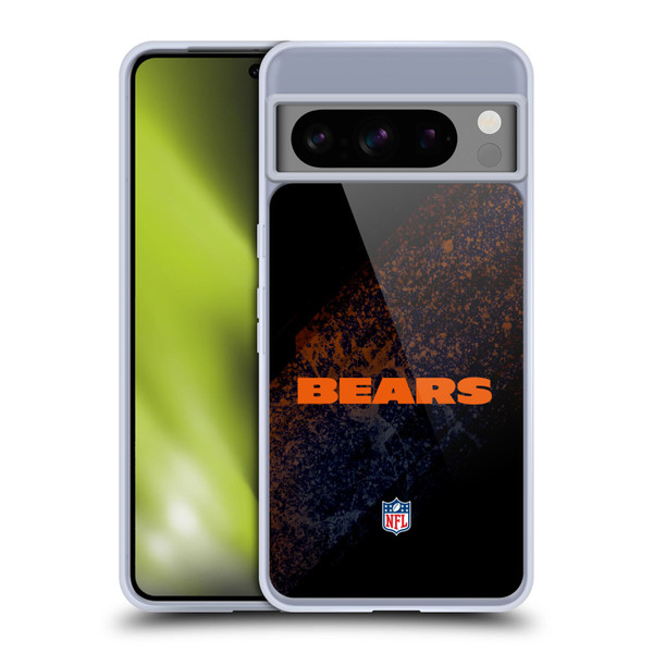 NFL Chicago Bears Logo Blur Soft Gel Case for Google Pixel 8 Pro