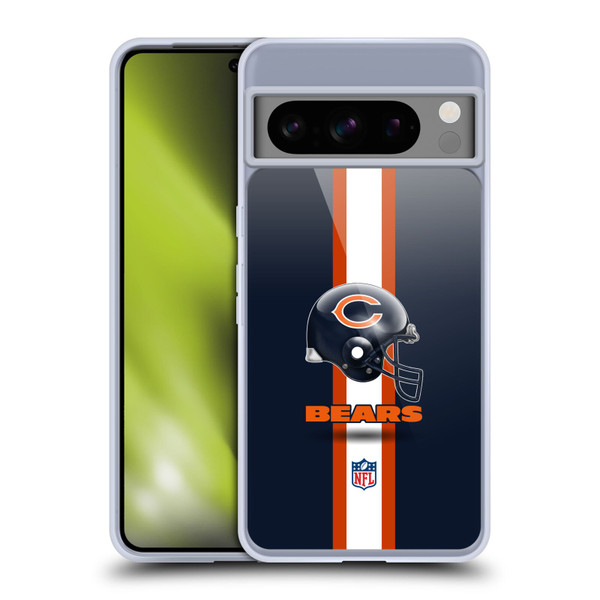 NFL Chicago Bears Logo Helmet Soft Gel Case for Google Pixel 8 Pro