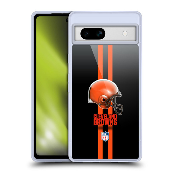 NFL Cleveland Browns Logo Helmet Soft Gel Case for Google Pixel 7a