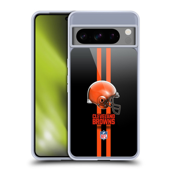 NFL Cleveland Browns Logo Helmet Soft Gel Case for Google Pixel 8 Pro