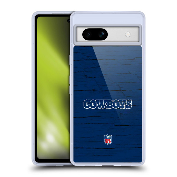NFL Dallas Cowboys Logo Distressed Look Soft Gel Case for Google Pixel 7a