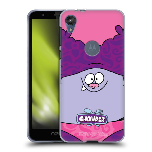 Chowder: Animated Series Graphics Full Face Soft Gel Case for Motorola Moto E6